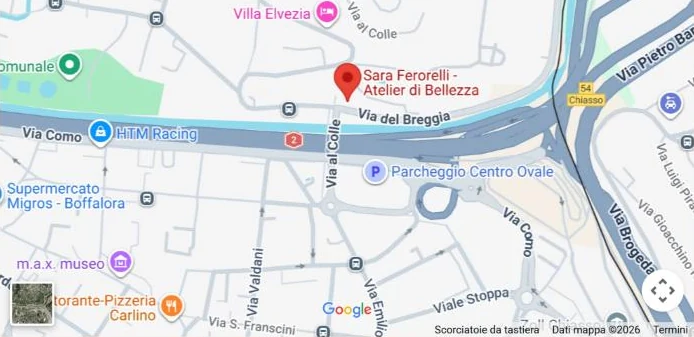 Mappa di Vacallo con la posizione di Sara Ferorelli - Atelier di Bellezza, in Via del Breggia 1